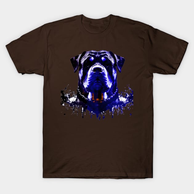 Rottweiler Minimal Art T-Shirt by Furrban